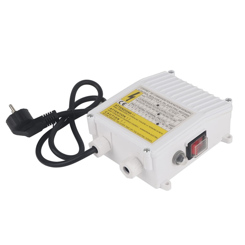 lyrlody Pump Control Box, Control for Submersible Pumps, Suction Pump