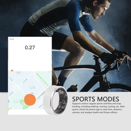 Marhynchus JCRing Smart Ring Fitness Tracker, Sleep Tracking Wearable, Accurate Monitoring of Pedometer, Heart, Temperature, Ring Smart Ring By RingConn, No App Subscription, Size Fi (#7)