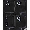 Dvorak Non Transparent Black Background Keyboard Stickers for Computer LAPTOPS