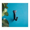 Fayesia Black Hooks - Blacksmith Handcrafted Decorative Wall Mounted Coat