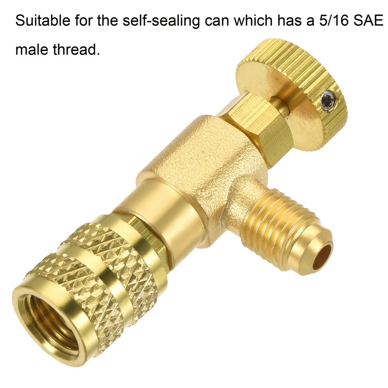 MECCANIXITY Charging Valve 1/4 SAE Male to 5/16 SAE Female