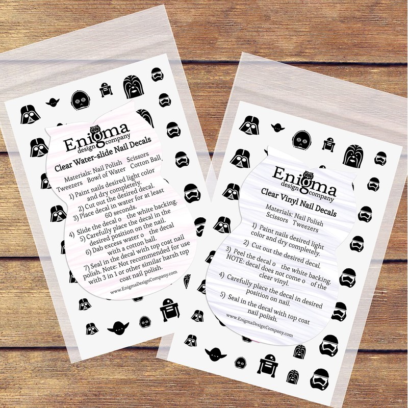 The Force is with You Black & White Clear Vinyl