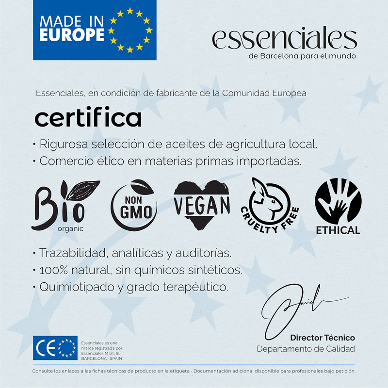 Essenciales Organic Cistus Hydrolate - 100% Pure Natural - Blooming