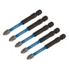 Draper 05675 PZ-Type Impact Screwdriver Bits, No.2 x 75mm (Pack
