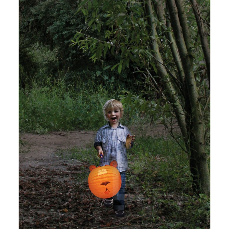 Train lantern 42053 with Full Moon Design Oblong, Flame Retardant,