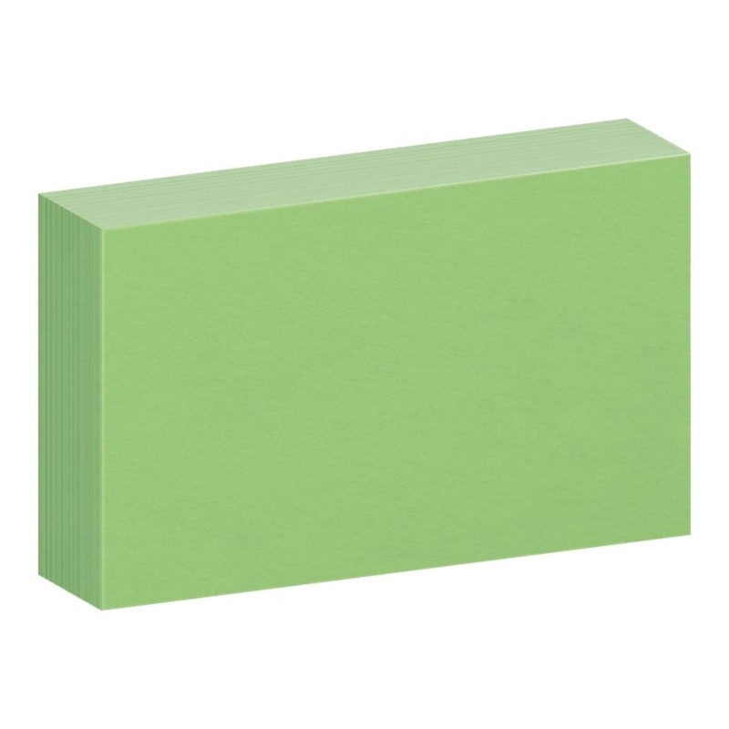 Oxford® Color Index Cards, Unruled, 3"x 5", Green, Pack Of