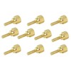 10 Pack 8-32 x 1/2 Inch Threads Solid Brass Diamond