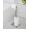 Toilet Paper Holder Stand, Free Standing Toilet Paper Roll Holder
