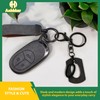 ANHBKAR A-Z Black Stainless Steel Letter Keychain - Alphabet Initial