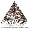 Expandable Teepee Wicker Plant Trellis,Obelisk Trellis for Climbing Plants Outdoor,
