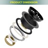 MAX DISPOSER Kitchen Sink Drain Assembly 3-1/2 Inch - Kitchen