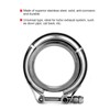 2.5" V Band Clamp Flange Kit 2 Piece Stainless Steel