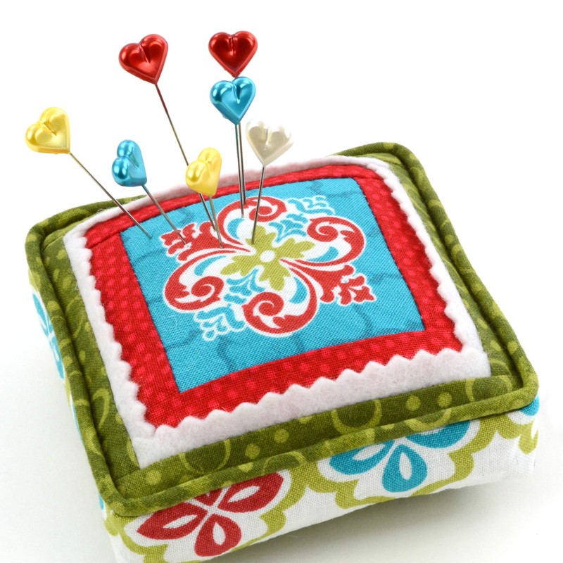 Dritz 130 Pines perlados, corazón, 2-1/8 Pulgadas (35 Unidades)