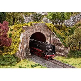 FALLER Tunnel portal for steam and overhead line operation, model kit with 8 individual parts, 298 x 135 x 9 mm, model railway accessories, H0, model railway H0