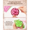 3D Flower Wooden Puzzles for Adults-Hydrangea, DIY Wooden Flowers Model