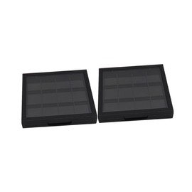 PACKOVE 1set Compartment Eyeshadow Case Refillable Blusher Container Lightweight Makeup Organizer for Travel for Lipstick Cosmetics Storage 2pcs