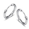 ZHIYAOR Hypoallergenic Stainless Steel Loop Earrings Set for Men Women
