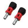 TorSor 2 Pack Stubby Ratcheting Screwdriver Short Mini Ratchet Wrench