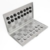Metal Pocket Chess Set, Portable Foldable Travel Magnetic Mini Checkers