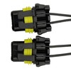 Headlight/Fog Light Bulb Connector Pigtail (2-Pack), 9005/HB3 9006/HB4 H10/9145 (PX20d/P22d/PY20d),