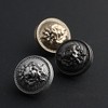 Antique Metal Buttons Round Shape 5Pcs Snaps Mini DIY Craft