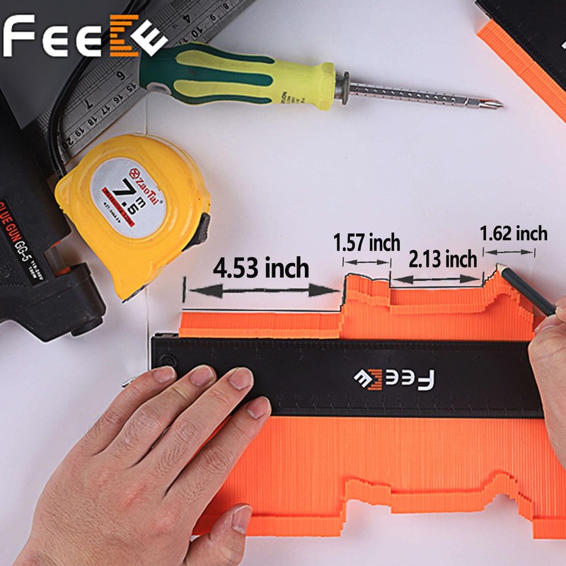 Contour Gauge (12 Inch) with Lock Profile Tool, Christmas Gifts