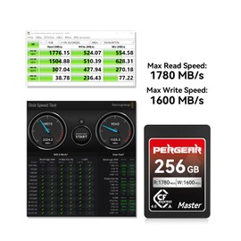 Pergear 256GB CFexpress 4.0 Type A Memory Card, Up to 1780MB/s Read Speed & 1600MB/s Write Speed for 4K 120P,8K for Sony Alpha Sony FX Cameras (4.0 Master Series) (256, GB)