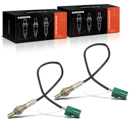 A-Premium Sonda Lambda compatible con Infiniti FX35 2003, G35 2003 y Nissan 350Z 2003-2004, V6 3.5L VQ35DE, ascendente izquierda y derecha, juego de 2 piezas, Reemplazo# 22691AR210