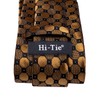 Hi-Tie Men Ties Sets Silk Stripe Paisley Necktie Pocket Square