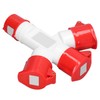 Industrial Socket Waterproof Electrical Connector 3 Way 16A Outlet for