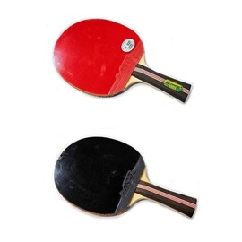 Shakehand Table Tennis Racket Double-Sided Paddle Case Set