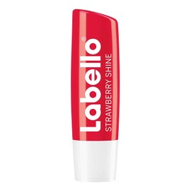 LABELLO Bálsamo labial con color Fresa (4.8g) protector labial con Vitamina E libre de aceites minerales 24 horas de humectación
