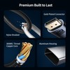 6.6 FT Nylon Braided 4K@240Hz USB-C to DisplayPort 2.1 Cable,