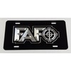 FAFO Scope Car Tag Diamond Etched Engraved Vanity Front Aluminum