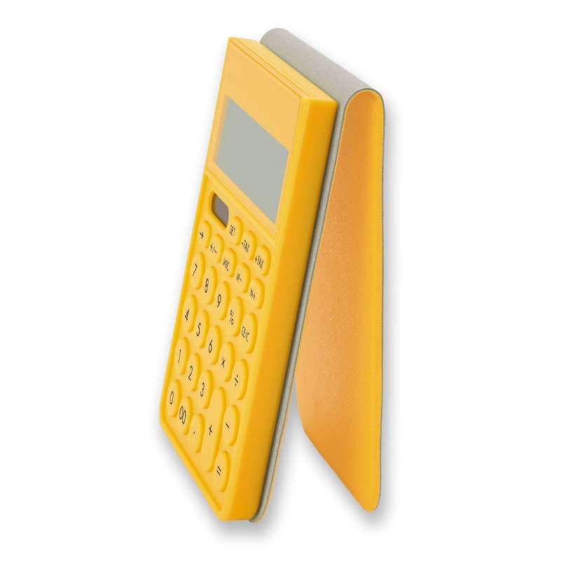 Asuka Calculator with Cover Yellow C1241Y