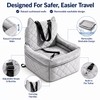Dog Car Seat Bed for Travel - Removable Washable Quilted