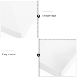 ARTIBETTER 4pcs Wood Fence Post Caps, Plastic Waterproof Fence Post Topper Cover Decking Post Top Cap Cover for Mailbox Lamp Post Decking Outdoor, Black