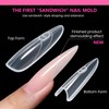 ZenithAura Original Sandwich Nail Form Dual Form 240 Pieces Almond