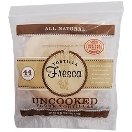 Tortillas Fresca Uncooked Flour - 8 inch - 44 ct