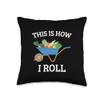 Vegetable Gardening Gardener Wheelbarrow How I Roll Throw Pillow