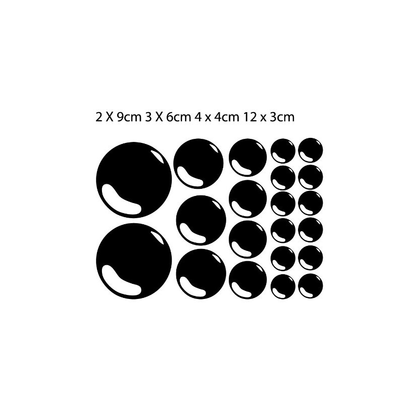 60 Second Makeover Limited Set of 42 Bubbles Bathroom Tile