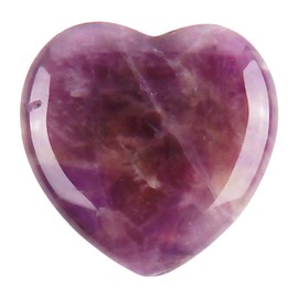 20mm Amethyst Crystal Heart Healing Crystals Stone Natural Love Heart Stones Purple Amethyst Crystal Gifts for Anxiety Relief Women Friends Birthdays Graduation Season Gifts for Her