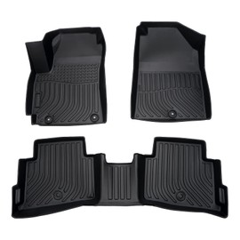 Sunsdrew Floor Mats for 2020-2023 Kia Seltos,3PCS Front&Rear Row Car Liner Set,All Weather Guard Floor Liners Waterproof Carpet Mats Odorless Full Set Accessories