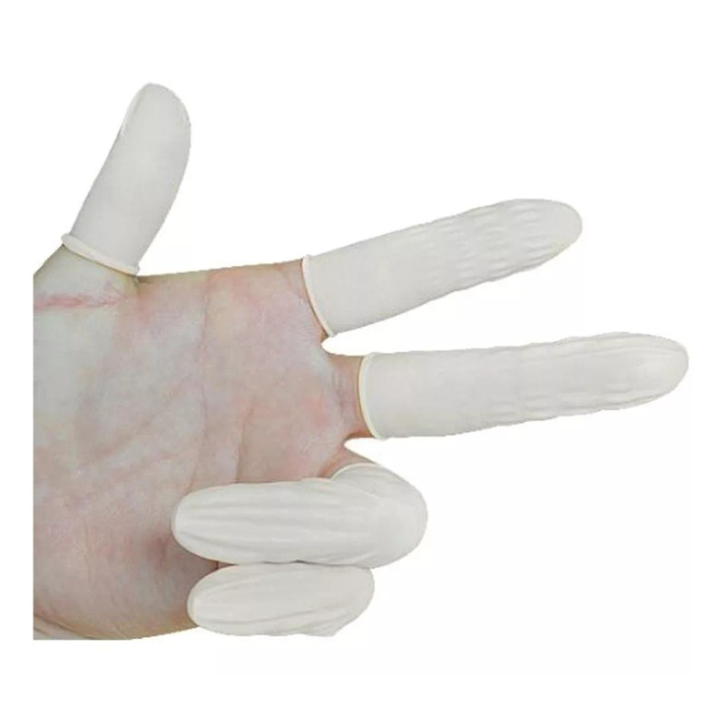 Nicedmm 500 Piezas Desechables Dedales De Látex Blanco - Tatuaje