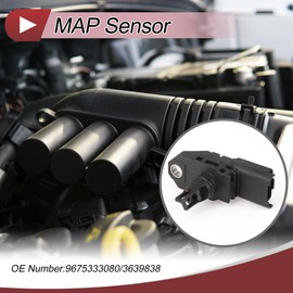 HEROFFIX Manifold Absolute Pressure MAP Sensor for PEUGEOT 5008 1.2 2015-2017 No.9675333080 1 Pc