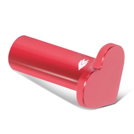 NRG Innovations NRG-DB-H002RD 6061 Aluminum Heart E-Brake Drift Button, Hand Brake Lever Button Compatible with 1986 Toyota, Subaru WRX/STI, BRZ, Mazda Miata/RX-7, Red