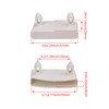 Yibuy 30Pcs Plastic Single End Caps Bed Slat Holders for