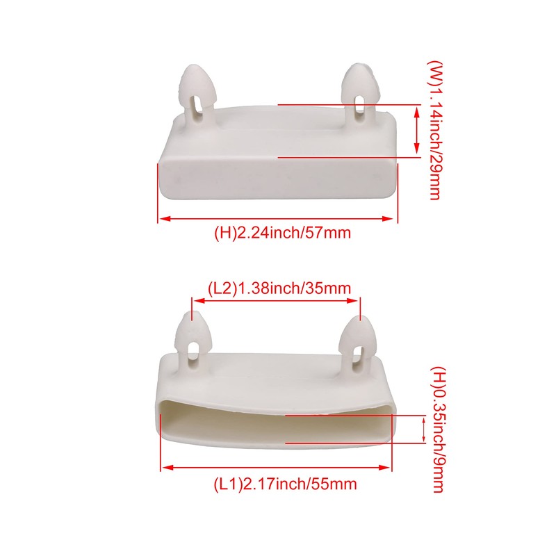 Yibuy 30Pcs Plastic Single End Caps Bed Slat Holders for