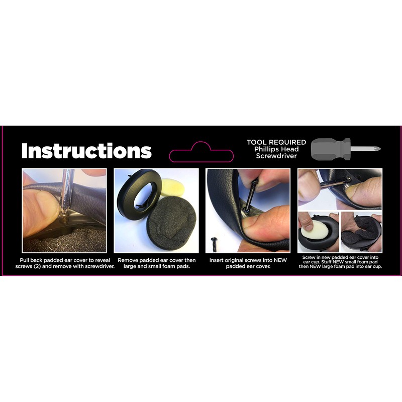 DECIBEL DEFENSE Ear Muffs Replacement Cushions and Foam Liners -