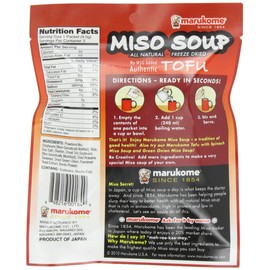 Marukome Miso Instant Tofu, 1.01-Ounce Packages (Pack of 12)